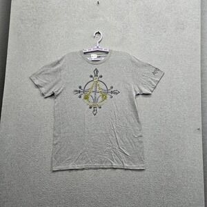 Assassin's Creed Men Shirt LARGE Gray Graphic Short Sleeve